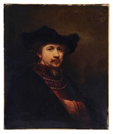 View full screen - View 1 of Lot 36. Self-Portrait in a flat cap.