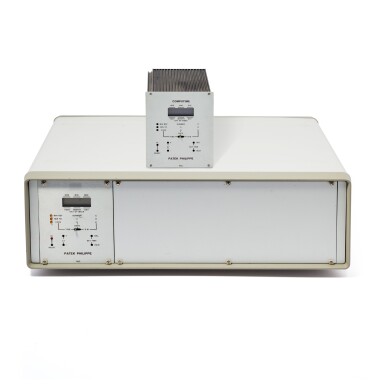 View full screen - View 1 of Lot 42. PATEK PHILIPPE | A MASTER CLOCK SYSTEM - ELECTRONIC MODULE AND COMPUTIME, CIRCA 1970.