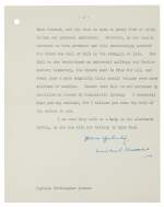 Churchill, typed letter signed, to his son-in-law Christopher Soames, 15 February 1950