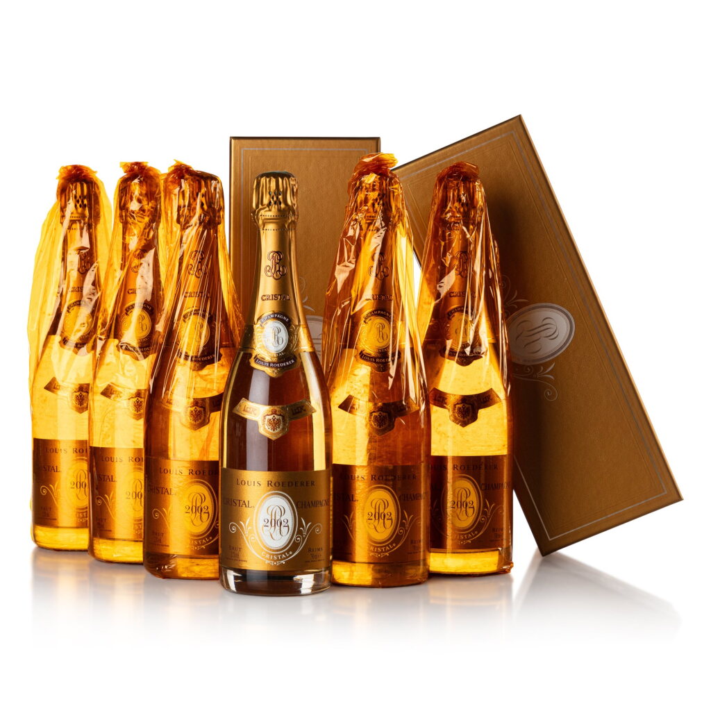View full screen - View 1 of Lot 196. Louis Roederer, Cristal Brut 2002 (6 BT).