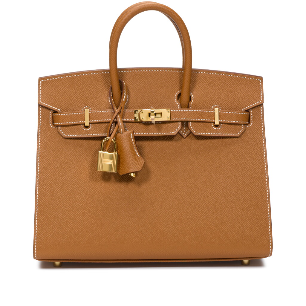 View full screen - View 1 of Lot 10. Gold Epsom Birkin 25 Sellier Gold Hardware, 2022.