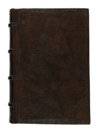 View full screen - View 1 of Lot 701. Erasmus, Adagiorum, Venice, Aldo, 1508, seventeenth-century brown calf.