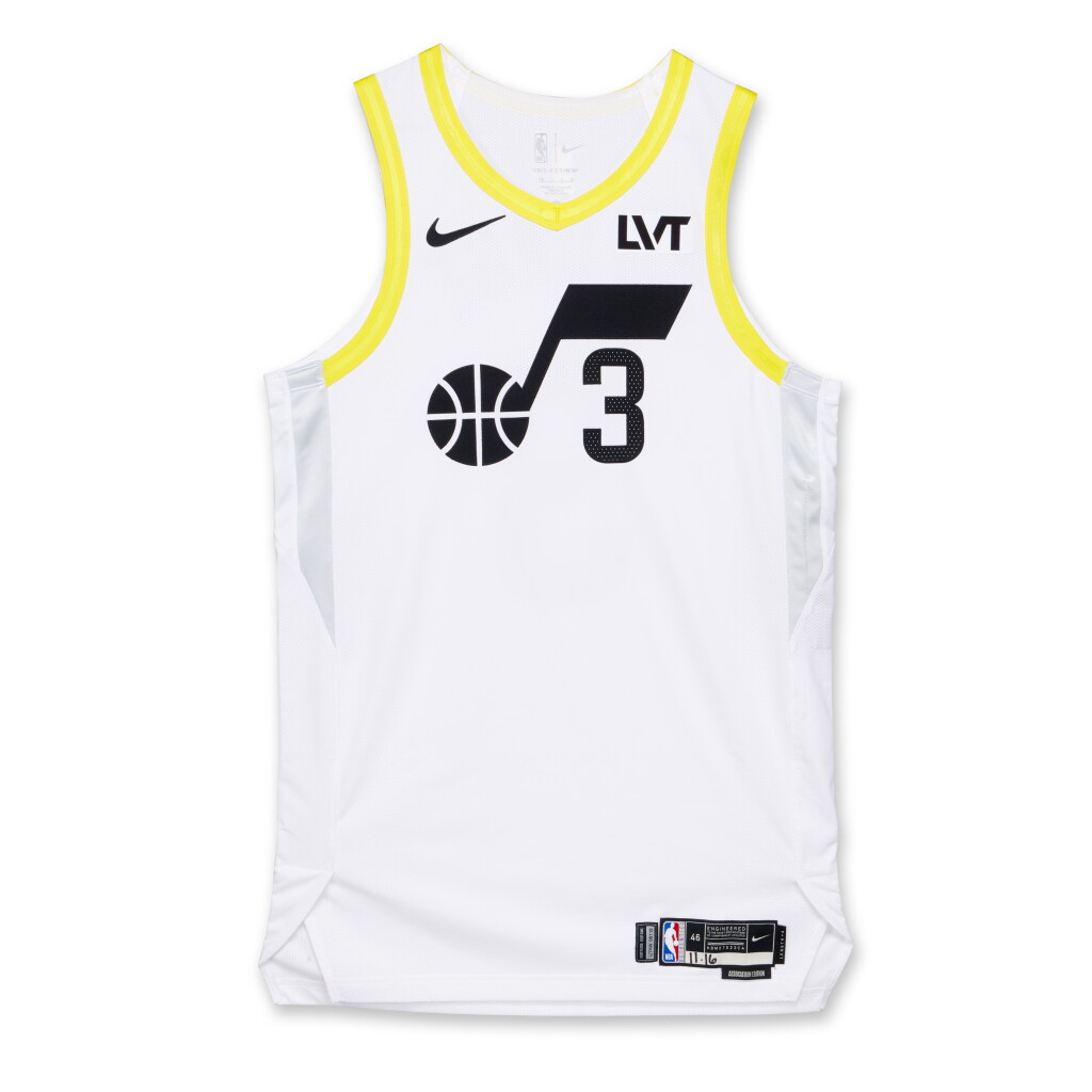 View full screen - View 1 of Lot 223. Keyonte George Utah Jazz 2024-2025 Game Worn Association Edition Jersey.