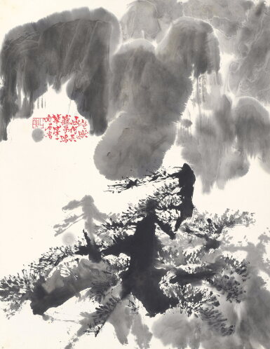 View full screen - View 1 of Lot 3049. 石魯 華嶽巍乎 | Shi Lu, Mount Hua.