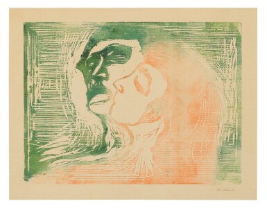 View full screen - View 1 of Lot 43. EDVARD MUNCH | HEAD BY HEAD (SCH. 230; W. 268).