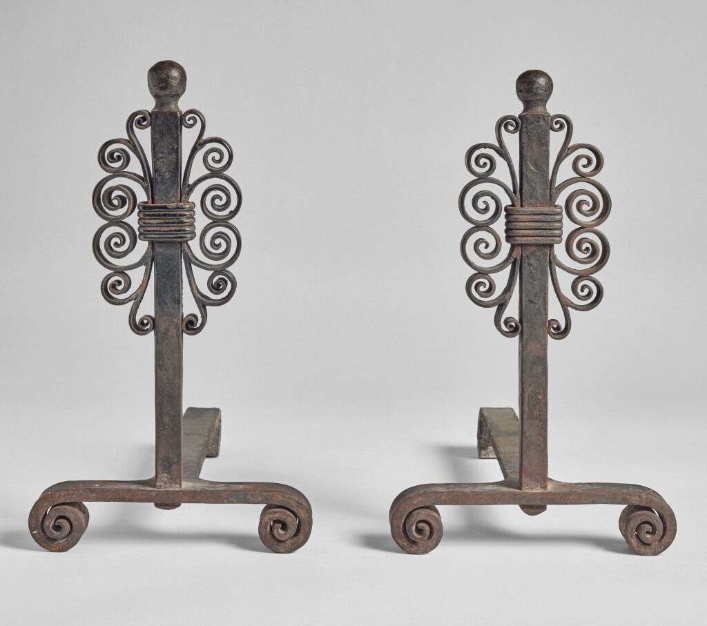 View full screen - View 1 of Lot 122. Pair of Andirons.