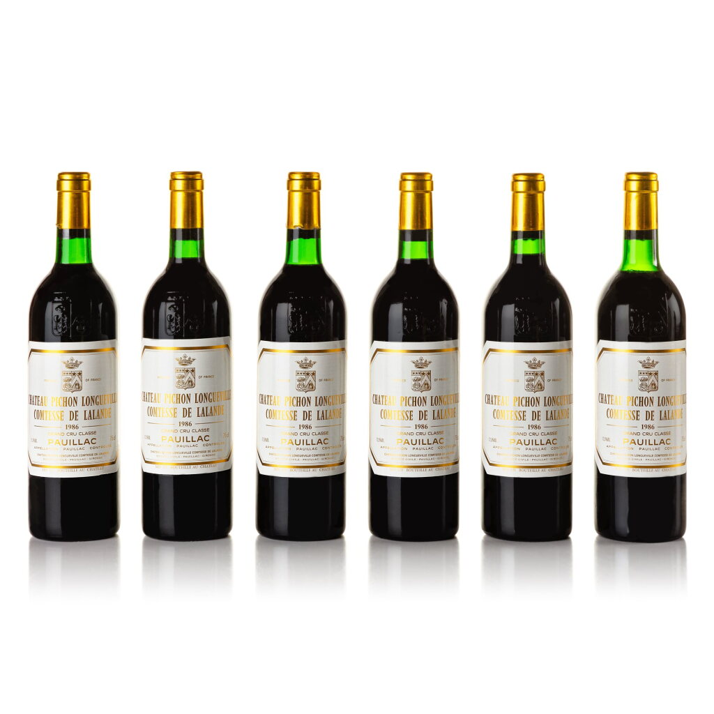 View full screen - View 1 of Lot 130. Château Pichon Longueville, Lalande 1986 (12 BT).
