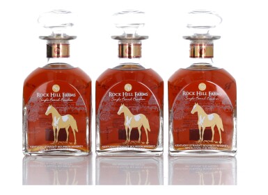View full screen - View 1 of Lot 390. Rock Hill Farms Single Barrel 100 Proof NV (3 Bottles 75cl).