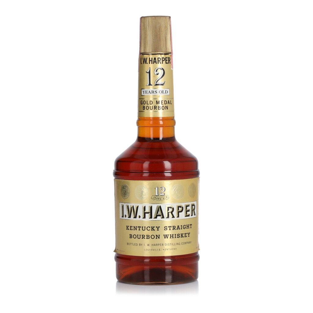 View full screen - View 1 of Lot 220. I.W Harper 12 Year Old 86 Proof NV (1 4/5 Quart).