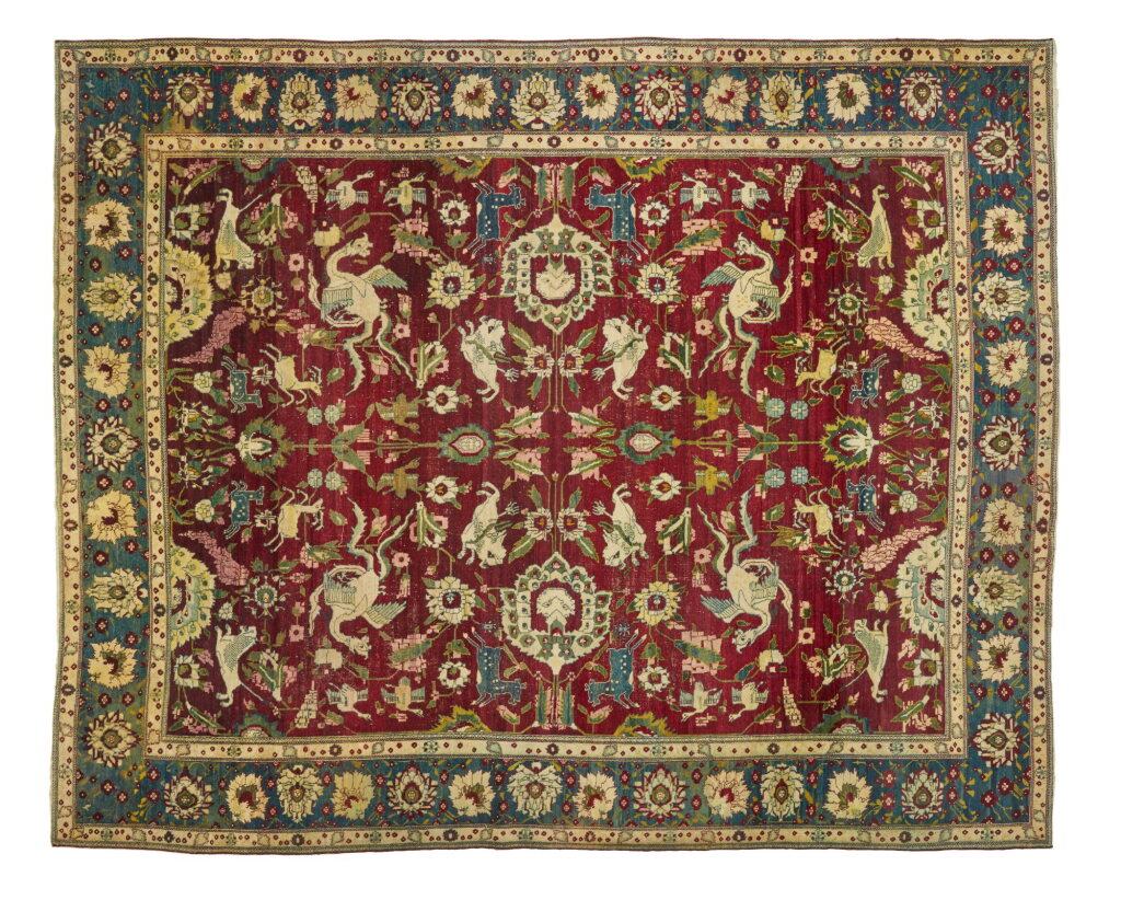 View full screen - View 1 of Lot 23. An Agra Carpet, North India.