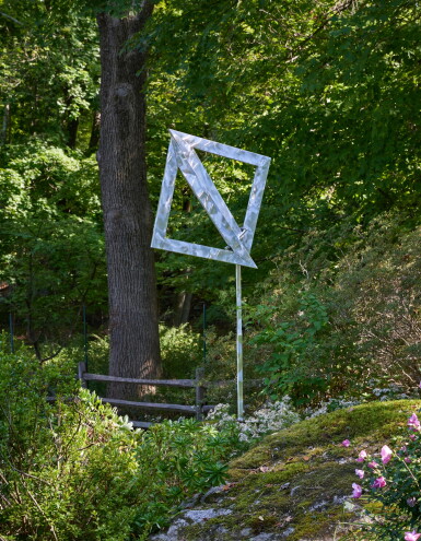 View full screen - View 1 of Lot 26. Two Open Triangles Leaning Gyratory II.