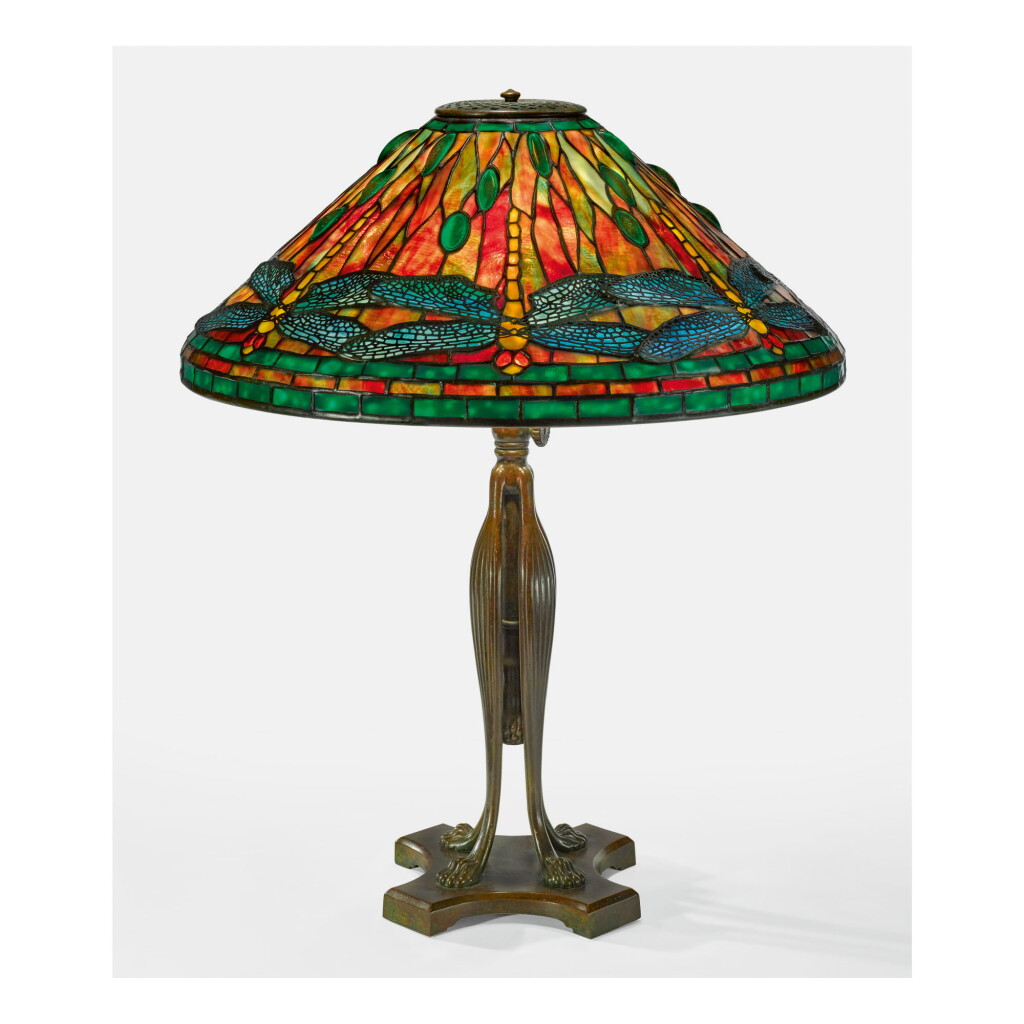 View full screen - View 1 of Lot 53. TIFFANY STUDIOS | "DRAGONFLY" TABLE LAMP.