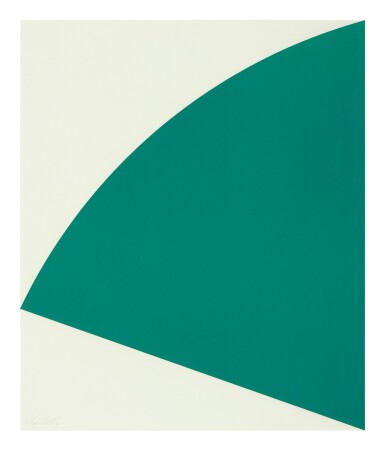 View full screen - View 1 of Lot 28. ELLSWORTH KELLY | GREEN CURVE (AXSOM 267).