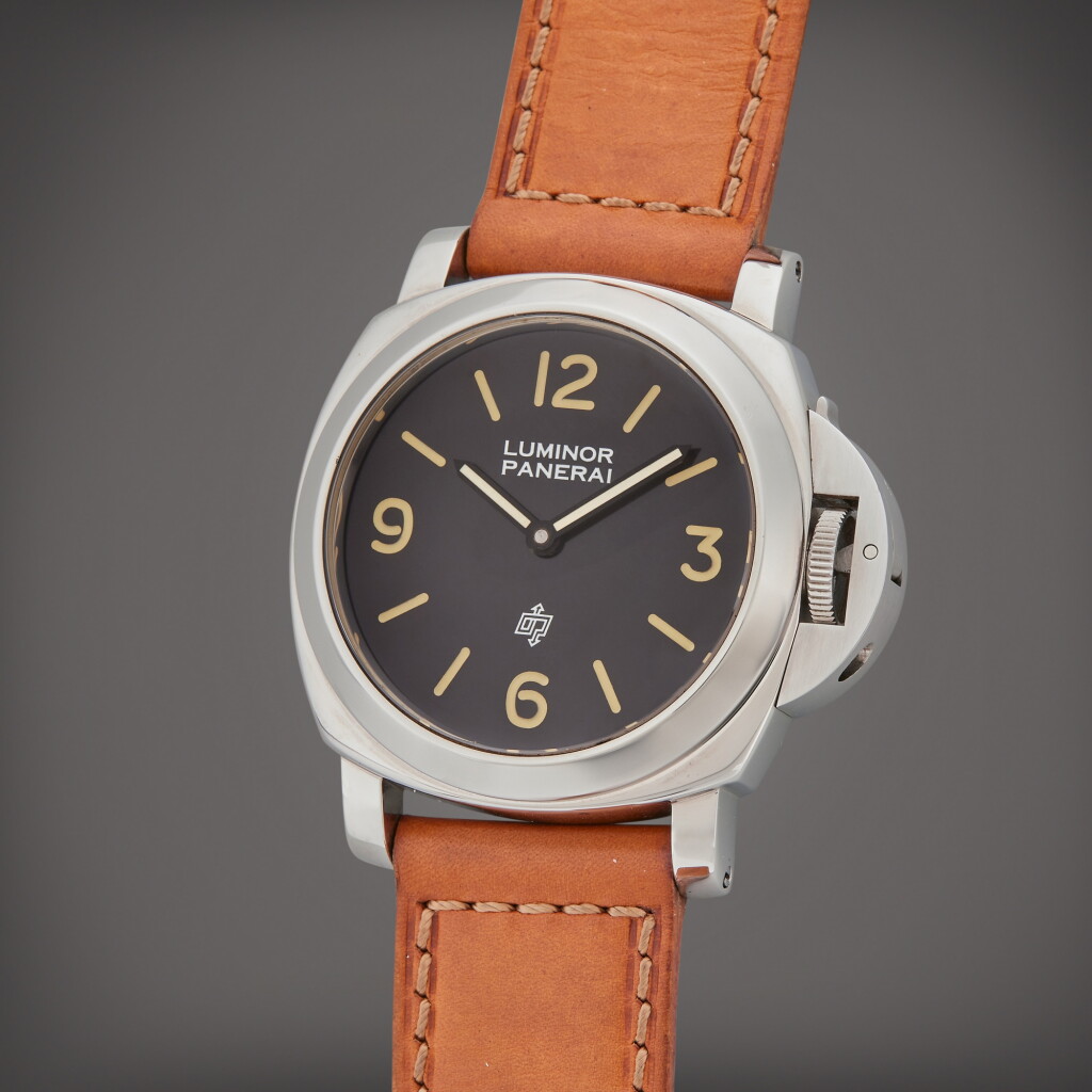 View full screen - View 1 of Lot 25. Reference 5218-201/A Luminor Logo 'Pre-Vendome' | A stainless steel wristwatch, Circa 1993 | The Hammer Collection.