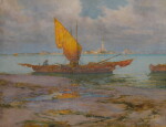 Sailboats, View of Venice