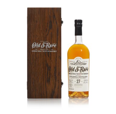 View full screen - View 1 of Lot 380. Littlemill Hunter Laing Old & Rare 27 Year Old 55.2 abv 1988 (1 BT150).