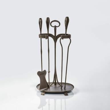 View full screen - View 1 of Lot 115. Set of Fire Tools with Stand.