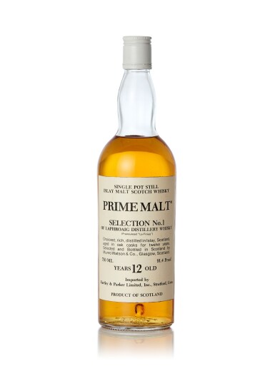 View full screen - View 1 of Lot 6047. Laphroaig 12 Year Old Prime Malt Selection No. 1 91.4 proof NV (1 BT).