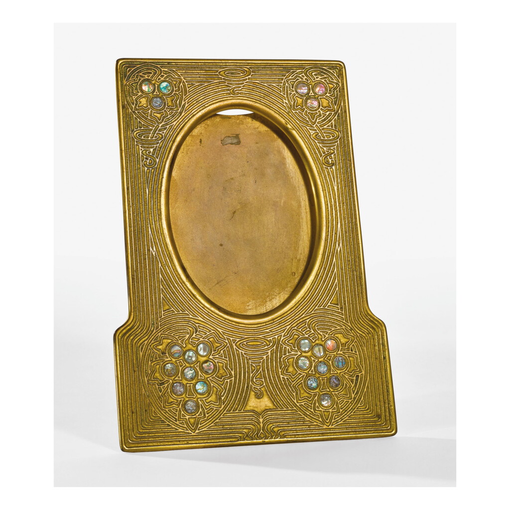 View full screen - View 1 of Lot 33. TIFFANY STUDIOS | "ABALONE" PHOTOGRAPH FRAME.