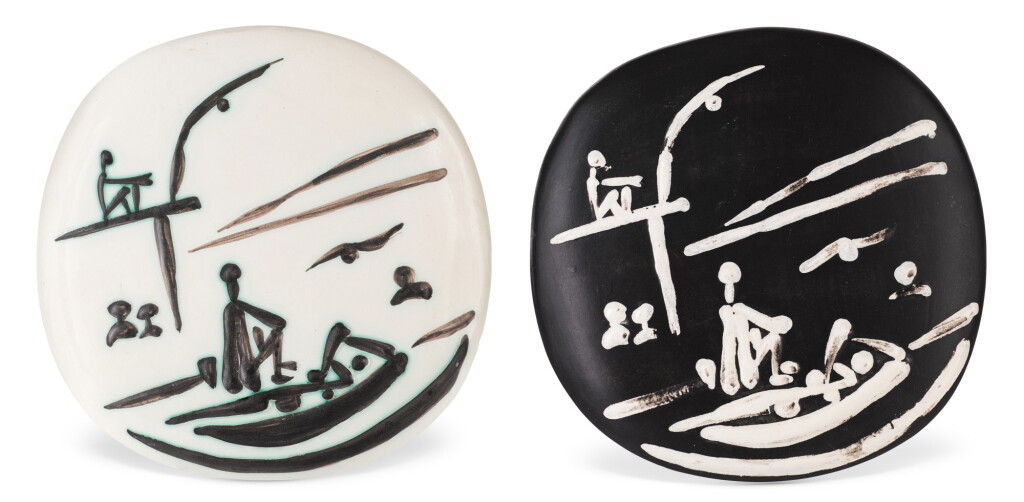 View full screen - View 1 of Lot 81. PABLO PICASSO | SCÈNE DE PLAGE (A. R. 389, 391).