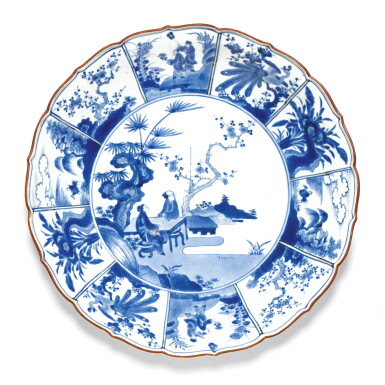 View full screen - View 1 of Lot 60. A KAKIEMON-STYLE DISH FUKU MARK, EDO PERIOD, LATE 17TH CENTURY.