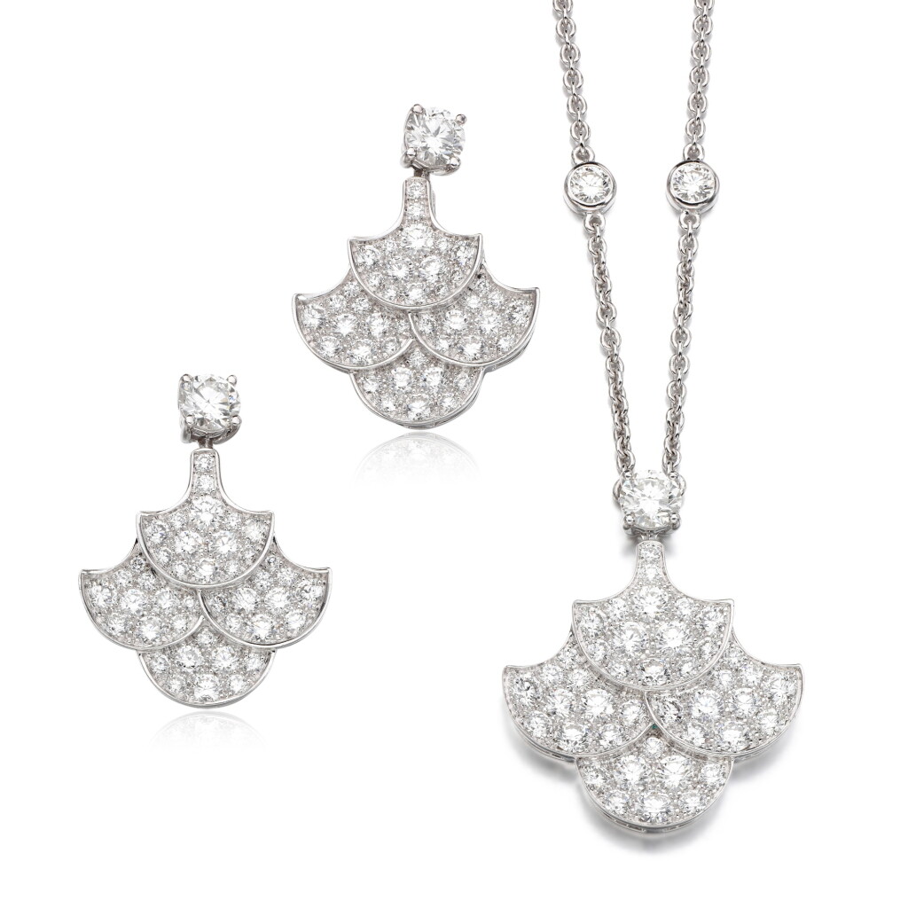 View full screen - View 1 of Lot 120. Diamond demi-parure, 'Icon'.