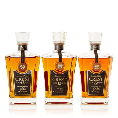 View full screen - View 1 of Lot 6309. Suntory Crest 12 Year Old 43.0 abv NV (3 BT70).