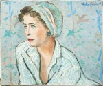 Woman in a Striped Blouse | Femme portant un chemisier à rayures