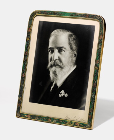 View full screen - View 1 of Lot 402. TIFFANY STUDIOS | "FLORAL" PHOTOGRAPH FRAME.