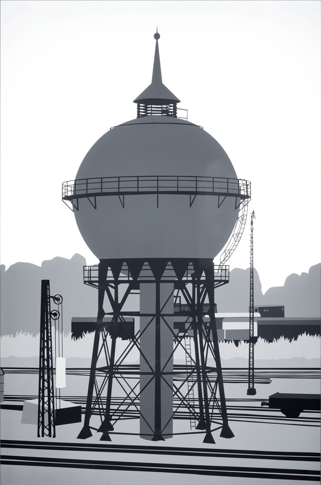 View full screen - View 1 of Lot 12. Water Tower (After Bernd & Hilla Becher 1963) (from The History of Photography Remix) .