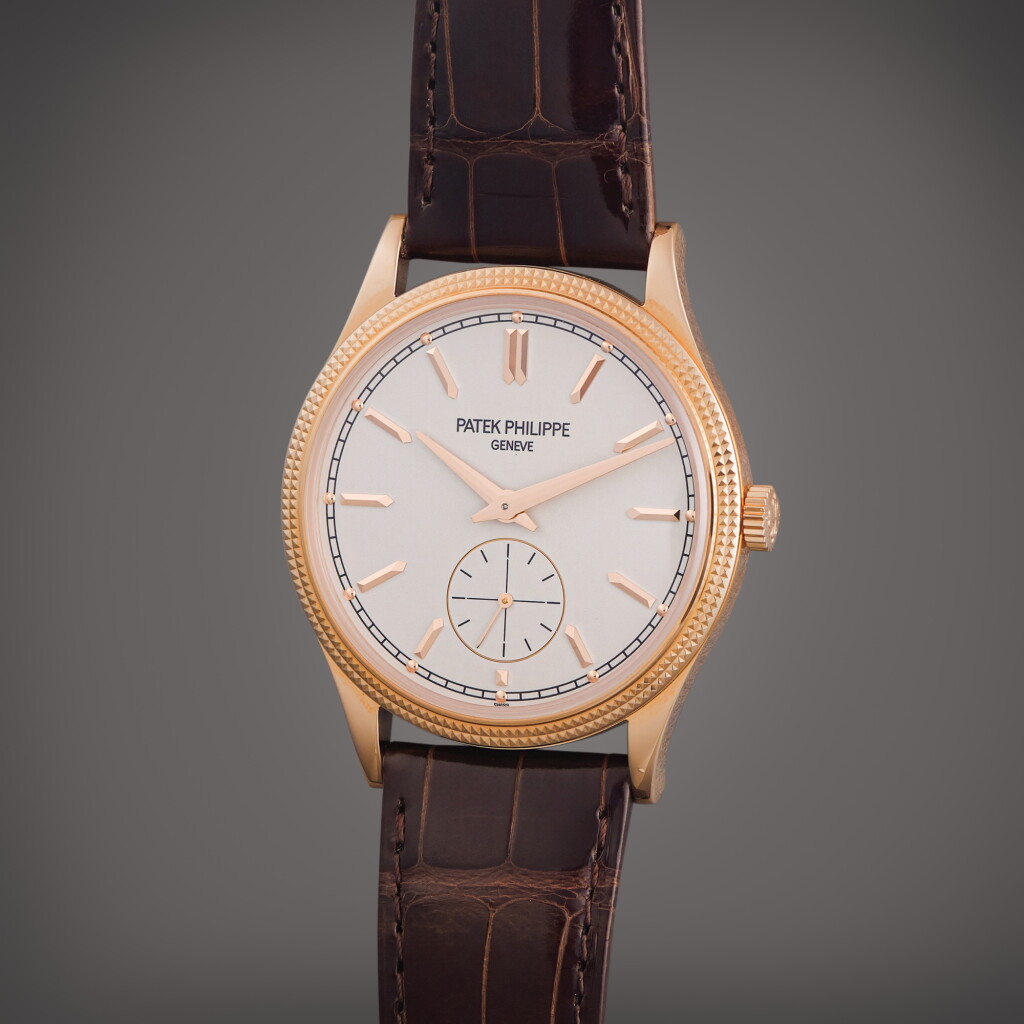 View full screen - View 1 of Lot 361. Reference 6119R-001 Calatrava | A pink gold wristwatch, Circa 2022.