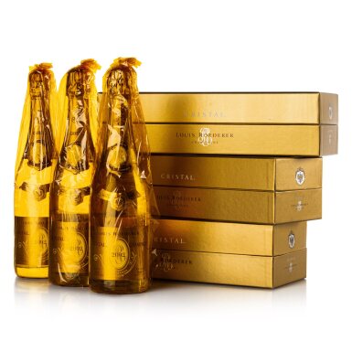 View full screen - View 1 of Lot 194. Louis Roederer, Cristal Brut 2002 (3 BT).