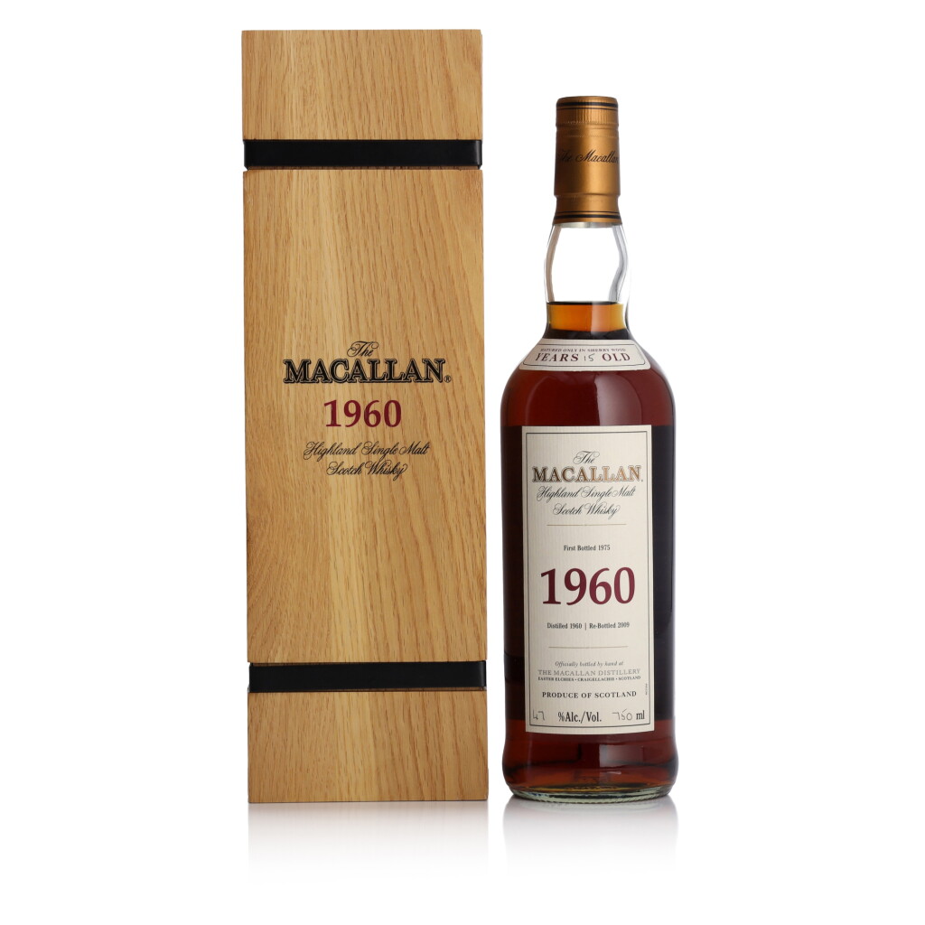 View full screen - View 1 of Lot 24. The Macallan Fine & Rare 15 Year Old 47.0 abv 1960 (1 BT 75cl).