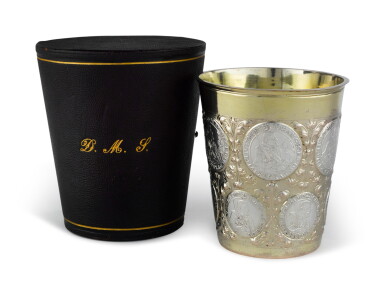 View full screen - View 1 of Lot 12. A German Parcel-Gilt Silver Beaker, Circa 1700.
