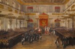 Grand Duke Konstantin Nikolaevich Taking an Oath of Allegiance in the Georgievsky Hall in the Winter Palace, 8th September 1843