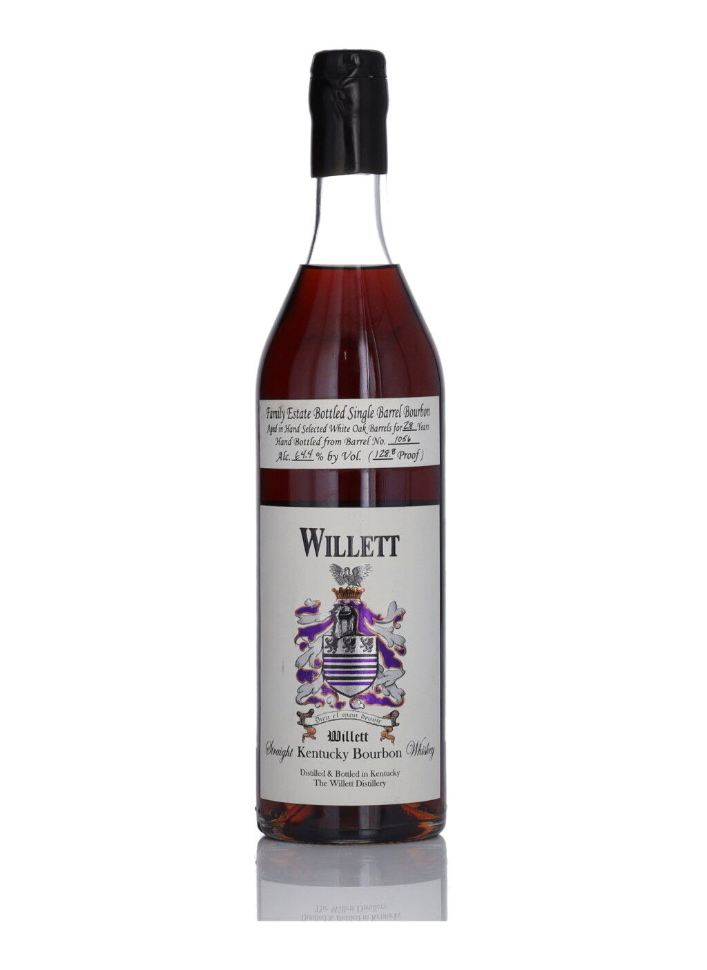 View full screen - View 1 of Lot 711. Willett Family Estate Single Barrel Bourbon 28 Year Old 128.8 Proof 1980 (1 BT 75cl).