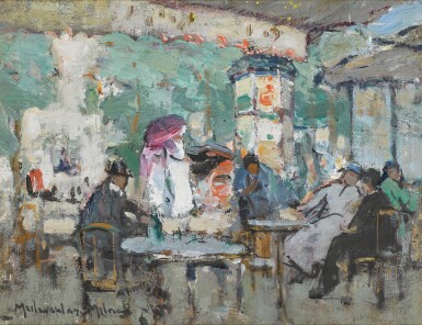 View full screen - View 1 of Lot 10. Café Scene, Paris.