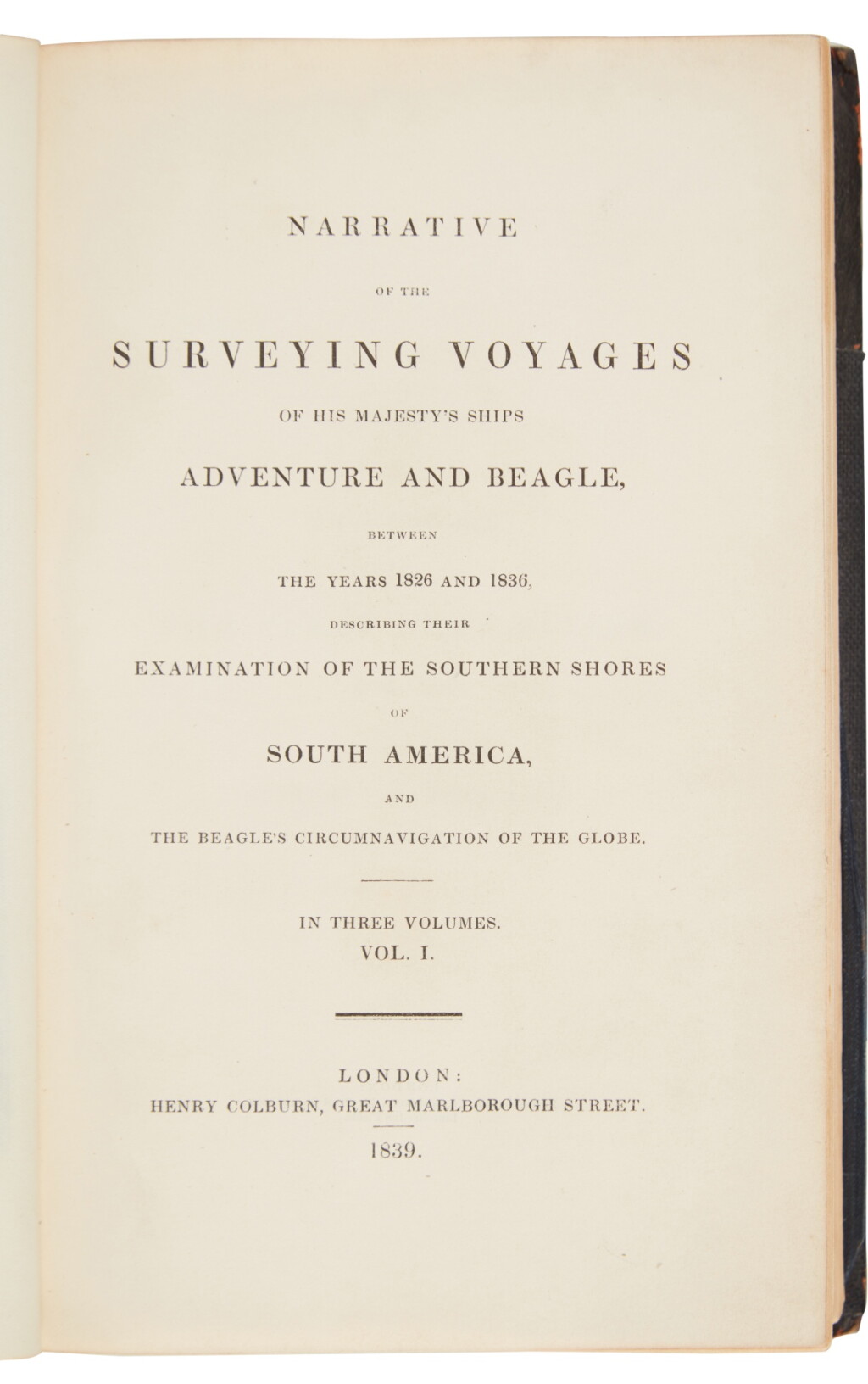 View full screen - View 1 of Lot 1010. Darwin, Charles, Philip Parker King, and Robert FitzRoy | "The voyage of the Beagle has been by far the most important event in my life".