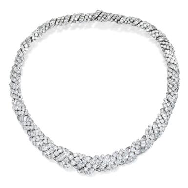 View full screen - View 1 of Lot 50. Diamond Necklace.