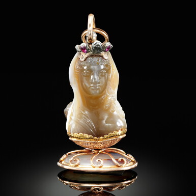 View full screen - View 1 of Lot 33. Italian, circa 1600 | Bust of a Woman, probably a personification of Abundance or Ceres.