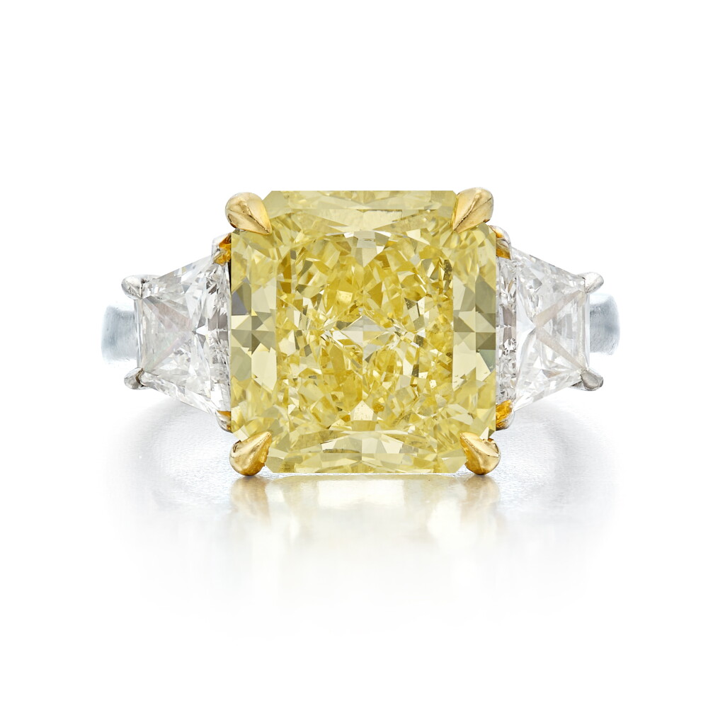 Fancy October Fancy Yellow Diamond and Diamond Ring | The Gem Drop October | Jewelry ...