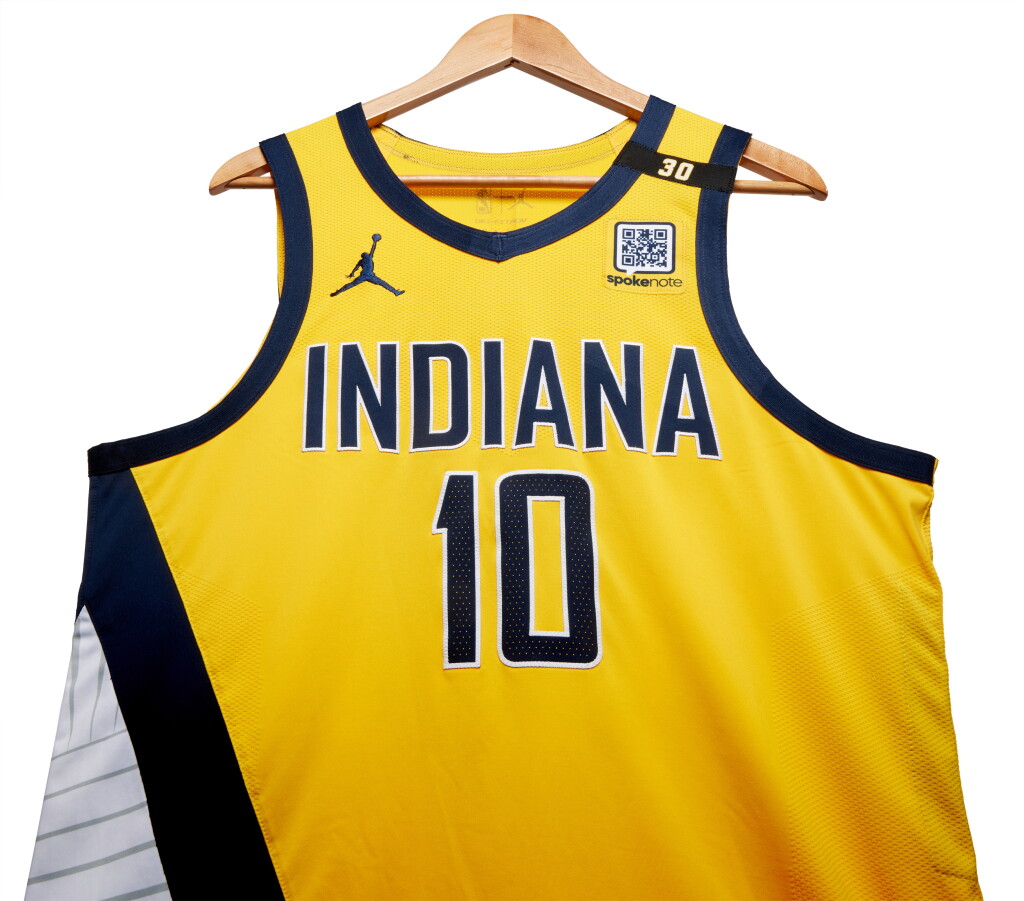 View full screen - View 1 of Lot 181. Kendall Brown Indiana Pacers 2024 NBA Eastern Conference Round 1 Game Worn Statement Edition Jersey | Game 1.