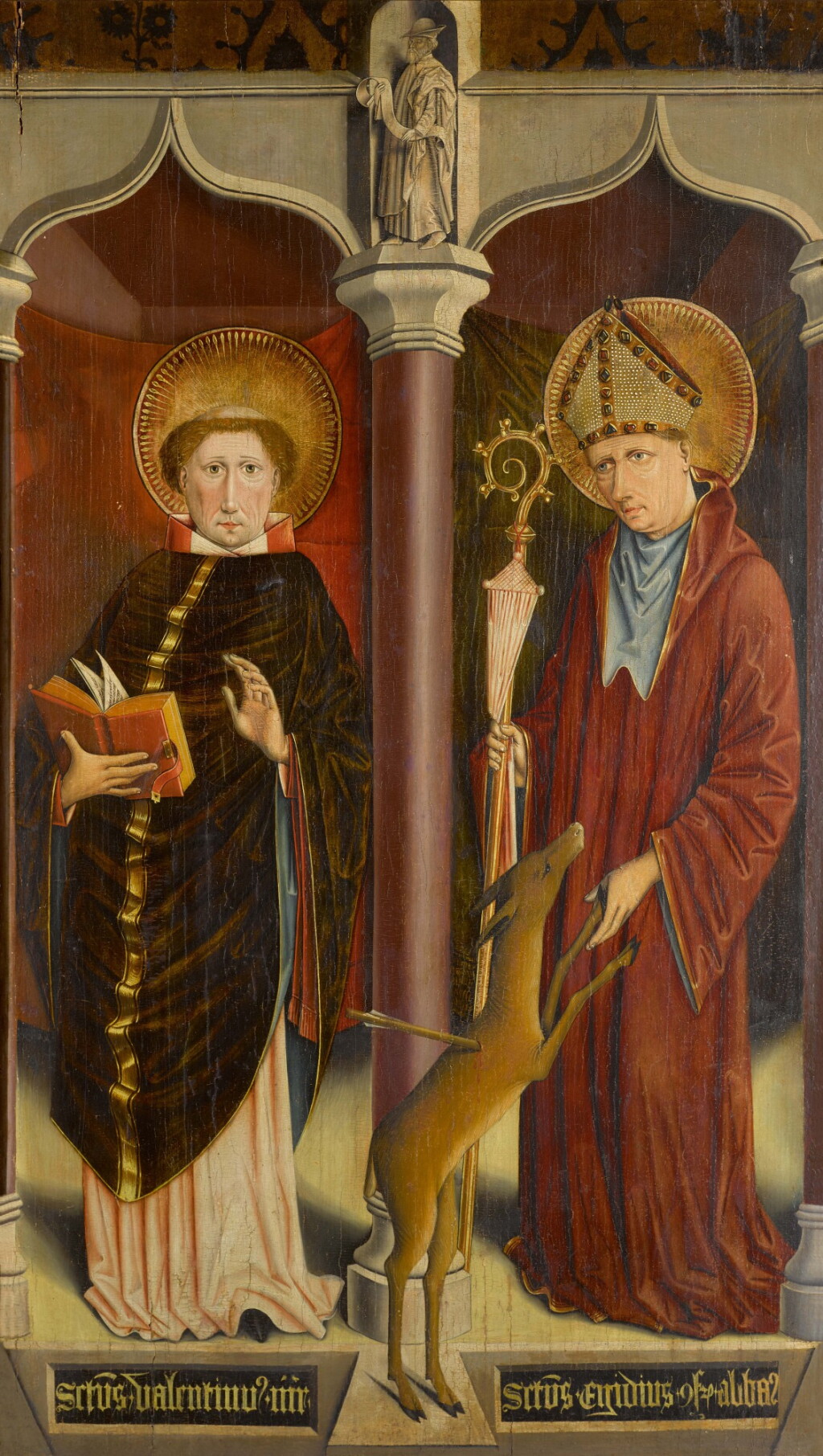 View full screen - View 1 of Lot 304. Saints Valentine and Egidius.