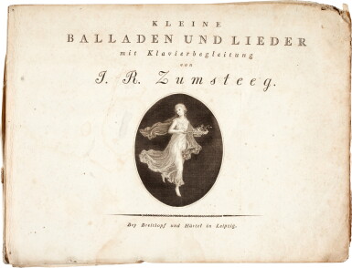 View full screen - View 1 of Lot 60. J. R. Zumsteeg. Collection of six first and early editions of his ballads and songs, late C18th-early C19th.