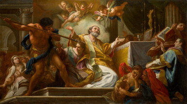 View full screen - View 1 of Lot 24. SEBASTIANO CONCA | The martyrdom of Saint Matthew.