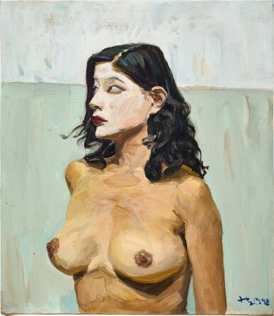 View full screen - View 1 of Lot 863. Liu Xiaodong 劉小東 | White Face 白臉.