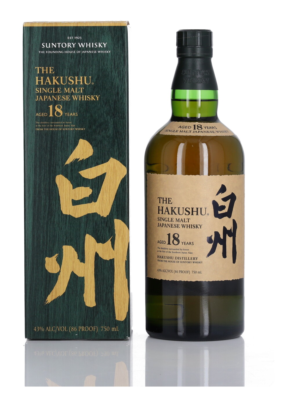 View full screen - View 1 of Lot 113. The Hakushu 18 Year Old 43.0 abv NV (1 BT 75cl).