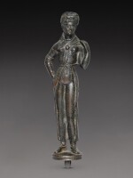 An Etruscan Bronze Patera Handle, 4th/3rd Century B.C.