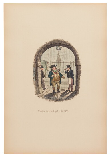 View full screen - View 1 of Lot 32. Onwhyn, 12 Illustrations to the Pickwick Club, 1894, 2 copies .