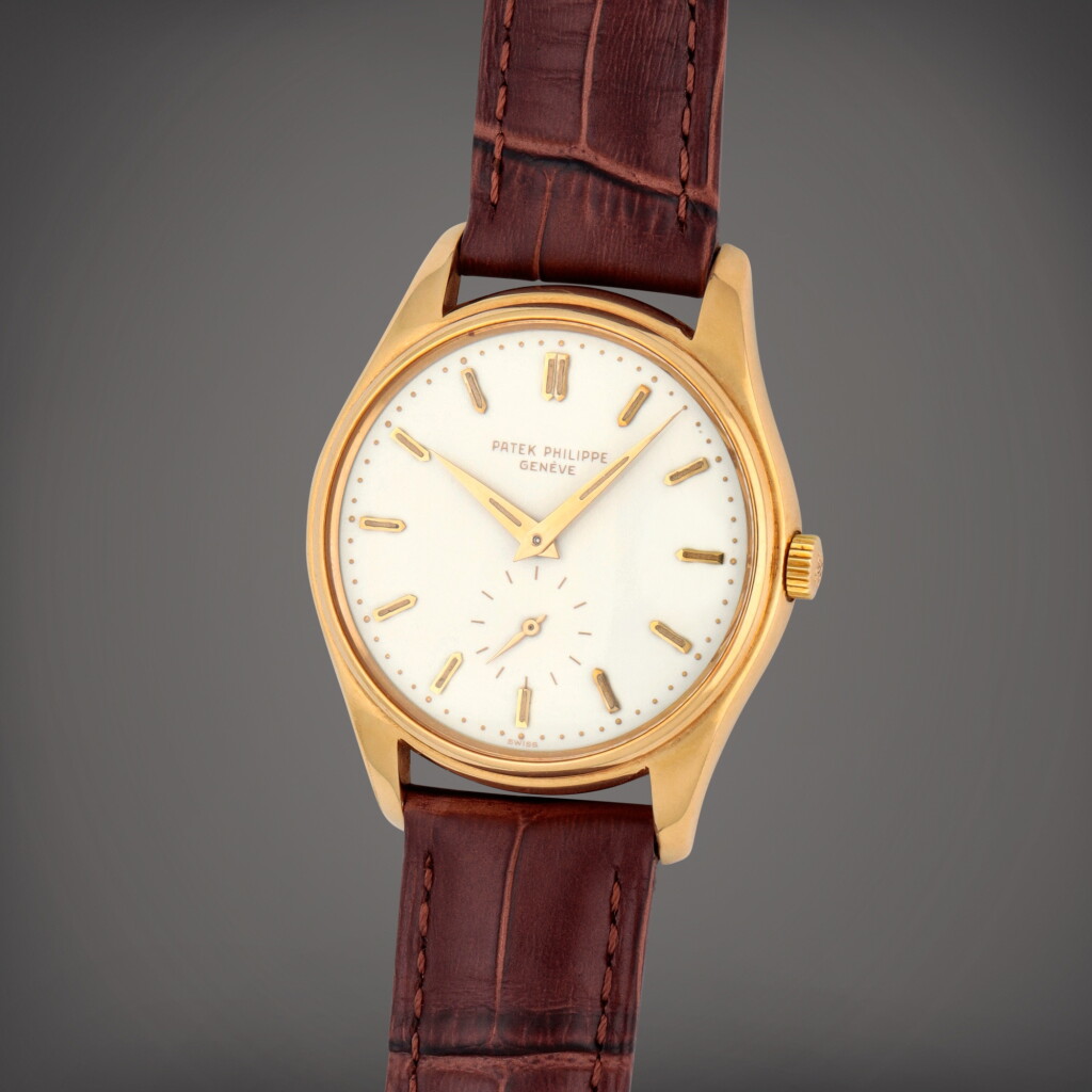 View full screen - View 1 of Lot 78. 'Luminous Dial', Reference 2526 A yellow gold wristwatch Made in 1955.
